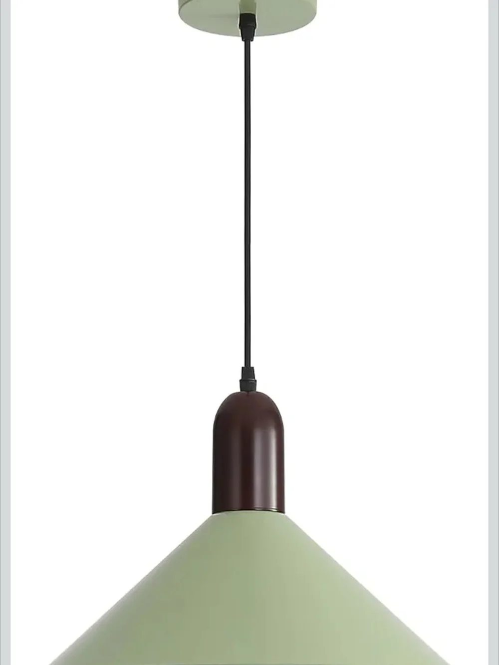 Three Modern Green Pendant Lights (New In Box)